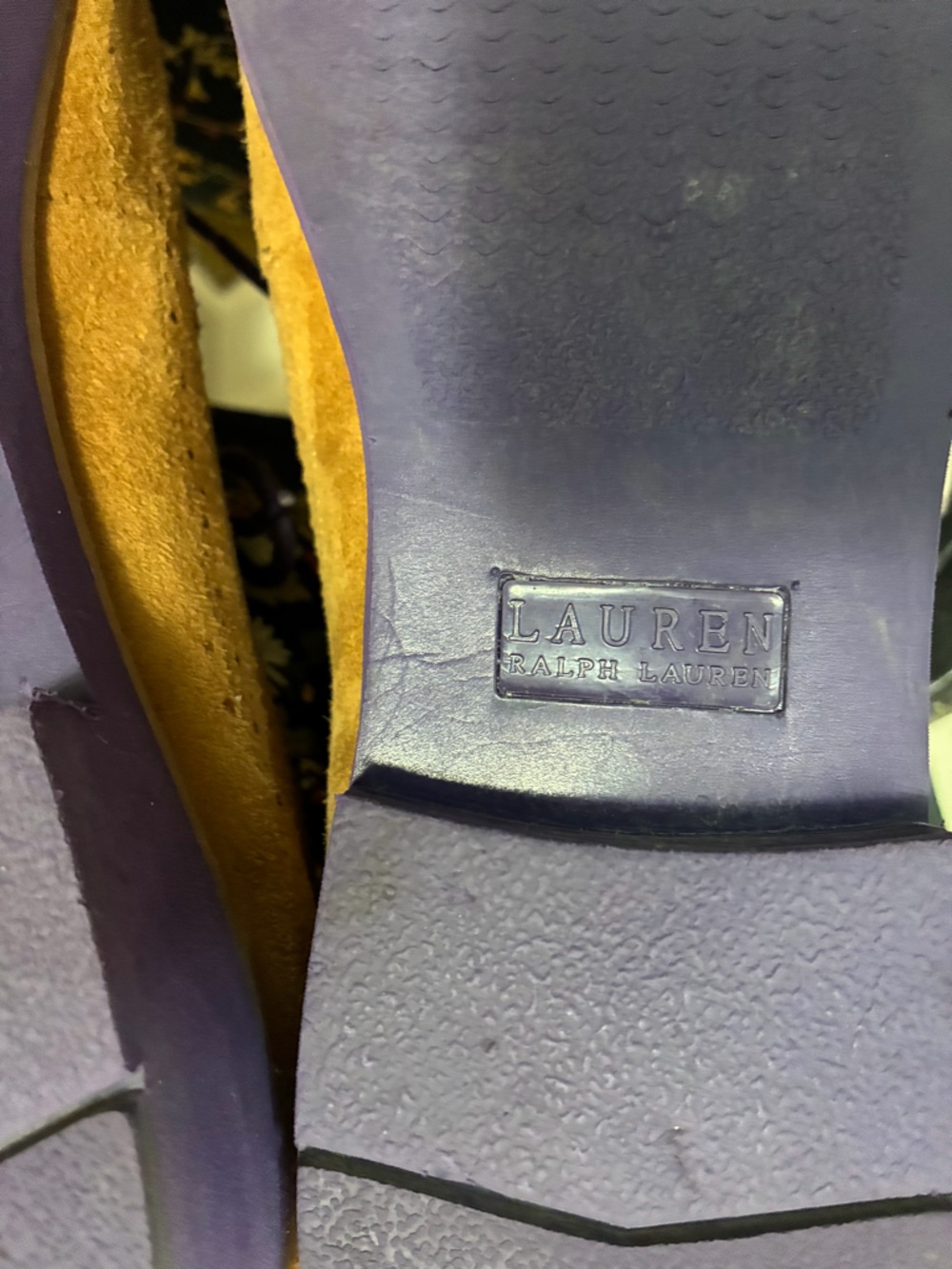 Vintage Ralph Lauren Imogen Suede Wingtip Oxfords - Picture 10 of 10